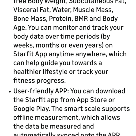 3/$30🏷 NWT RunStar Smart Body Fat Scale Bluetooth App 13 Metrics - Picture 12 of 12